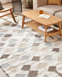 Beliani Rug Kaghtsrashen Beige 200 X 300 Cm Wool Kilim - thumbnail 2