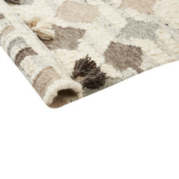 Beliani Rug Kaghtsrashen Beige 200 X 300 Cm Wool Kilim - thumbnail 7