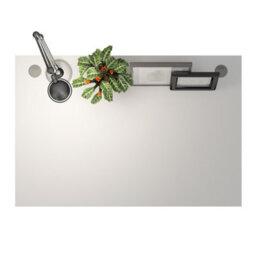 Furniture To Go Prima Desk 120 Cm In White With Silver Grey Steel Legs - thumbnail 4