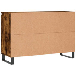 Berkfield Sideboard Smoked Oak 104X35X70 Cm Engineered Wood - thumbnail 8