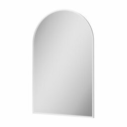 Aveli 500 X 800mm Chrome Wall Mounted Bathroom Mirror Framed Modern Arched Design - thumbnail 3
