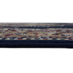 Melrose Colorama Traditional Design Navy Round Area Livingroom Rug 120Cm - thumbnail 4