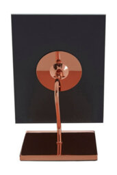 Orsina Bevelled Glass Rose Gold Table Mirror, Iron Mirror,  Small Table Mirror, Shaving Mirror For Daily Grooming - thumbnail 4