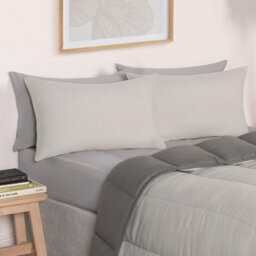 OHS Coverless 10.5 Tog Duvet & Pillowcase, Grey/silver - Double - thumbnail 6