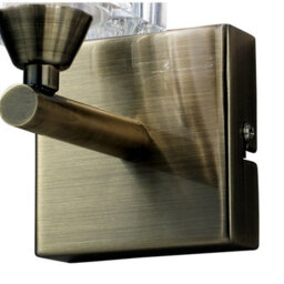 Luminosa Lighting Luminosa Cuadrax Wall 1 Light G9, Antique Brass - thumbnail 3