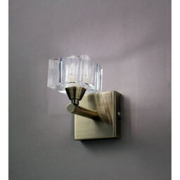 Luminosa Lighting Luminosa Cuadrax Wall 1 Light G9, Antique Brass - thumbnail 2