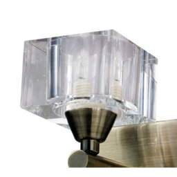 Luminosa Lighting Luminosa Cuadrax Wall 1 Light G9, Antique Brass - thumbnail 5