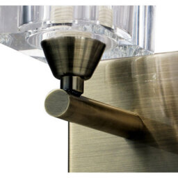 Luminosa Lighting Luminosa Cuadrax Wall 1 Light G9, Antique Brass - thumbnail 4