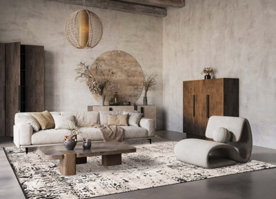 Belgravia Living Room Area Rug Metallic Sheen Modern Illusion Design Mocha 200Cm X 290Cm - image 1