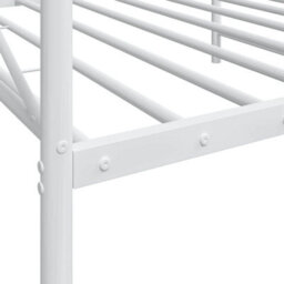 Berkfield Day Bed Without Mattress White 107X203 Cm Steel - thumbnail 9