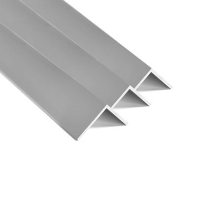 Pack Of 3 - Nielsen Aluminium L-Shaped Angle Profile, Matt Anodized, 2000X30X30mm, Thickness: 2mm, Length: 2M - image 1