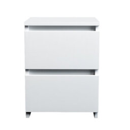 Sundaze Chest Of Drawers Storage Bedroom Furniture Cabinet 2 Drawer White 30X30X40Cm - thumbnail 1