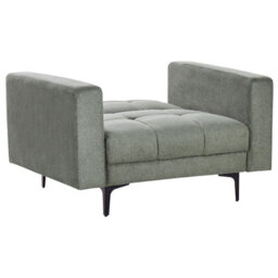 Beliani Armchair Alnes Fabric Dark Green - thumbnail 7