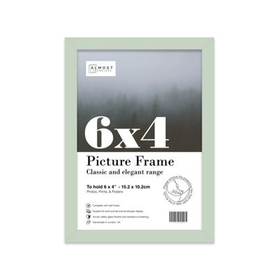 6X4 Mint Green Picture Frame (15.2 X 10.2Cm) Poster, Photo, Artwork, Gallery Wall Or Print - image 1