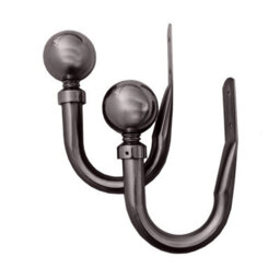 Ameha Plain Metal Hold Back 10Cm Luxury Window Curtains 2X Black Nickel Wall Tie Backs Holder Hooks - thumbnail 5