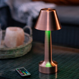 Auraglow Black Rechargeable Colour Changing Led Table Lamp - Remote-Controlled - thumbnail 7