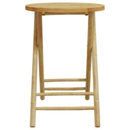 Berkfield 3 Piece Bistro Set Bamboo - thumbnail 6