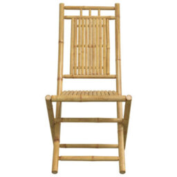 Berkfield 3 Piece Bistro Set Bamboo - thumbnail 8