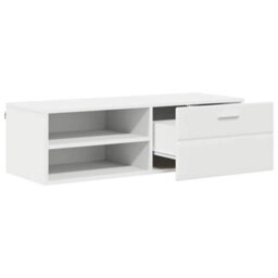 Walplus Tv Cabinet With Drawer White 100.5 X 39 X 30 Cm Engineered Wood - thumbnail 5