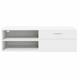 Walplus Tv Cabinet With Drawer White 100.5 X 39 X 30 Cm Engineered Wood - thumbnail 6
