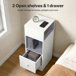 Levede Bedside Tables Modern Nightstand White Storage Drawer Shelf Bedroom - thumbnail 6
