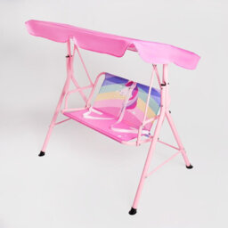OHS Swing Bench Canopy Cover 2 Seater Garden Outdoor Patio Unicorn Kids Play Set - thumbnail 6