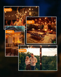 100Ft 52-Led Outdoor String Lights, Waterproof Dimmable G40 Bulbs, Warm White 2700K For Patio, Backyard, Cafe - thumbnail 6