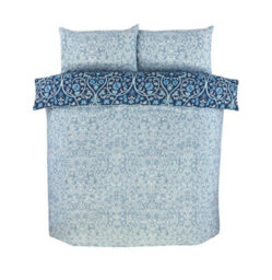 Rapport Home Harrow Blue Duvet Cover Set King Bedding Set - thumbnail 4