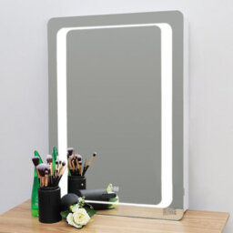 Living And Home Led Wall Bathroom Mirror Cabinet Lighting Adjustable Shelves Storage Cupboard With Shaver Socket - thumbnail 3