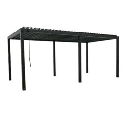 Backyard Discovery Sarasota Louvered Steel Outdoor Patio Pergola With Powerport 6M X 3M (20Ft X 10Ft) - thumbnail 2