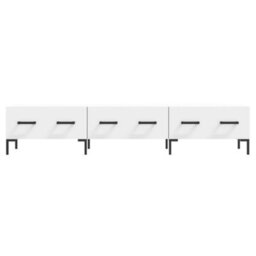 Berkfield Tv Cabinet White 150X36X30 Cm Engineered Wood - thumbnail 5