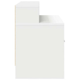 Berkfield Bedside Cabinets With Drawer 2 Pcs White 51X31X47 Cm - thumbnail 7