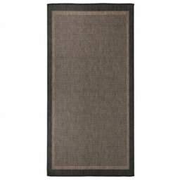 Berkfield Outdoor Flatweave Rug 100X200 Cm Dark Brown