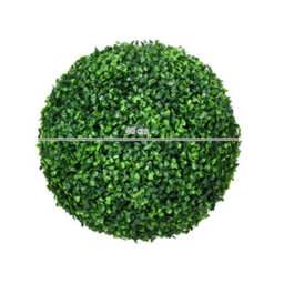 Homcom Set Of 2 Artificial Topiary Balls Indoor Outdoor Faux Boxwood Balls - thumbnail 3