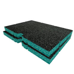 Shadow Foam Flex Stack Pack Drawers Foam Inserts  (Teal 30mm) - thumbnail 1