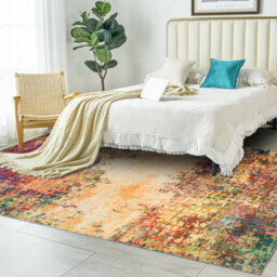 Ameha Modern Abstract Cashmere Rugs Non Slip Area Rug Living Room Bedroom Abstract Pattern Carpets- 120X170 Cm - thumbnail 2