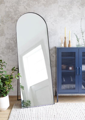 Garden Trading Charlcombe Indoor Arched Freestanding Large Mirror 170X60Cm Steel - image 1