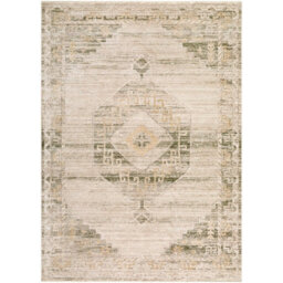Livabliss Fifth Avenue-Vintage Green Brown Grey Traditional Boho Fringe Living Dining Bedroom Rug 200 X 275 Cm Easy Care, Non Shedding - thumbnail 2