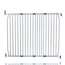 Safetots Screw Fit Metal Baby Gate, Grey, 130Cm - 140Cm - thumbnail 1