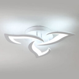 Pheashine Modern Led Ceiling Light 36W 6500K Cool White 52Cm  Acrylic Ceiling Lamp For Bedroom, Living Room, Dining Room - thumbnail 1