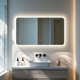 Fino Stone Catolico Rectangular Led Bathroom Mirror 120X70Cm - thumbnail 1