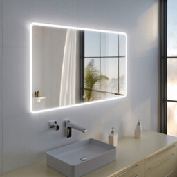 Fino Stone Catolico Rectangular Led Bathroom Mirror 120X70Cm - thumbnail 2