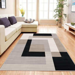 Ameha Printed Rugs Milo Neutral Bedroom Living Room Kitchen Indoor Outdoor Large Non Slip Area Rug Modern Geometric Carpets, 160X230 Cm - thumbnail 2
