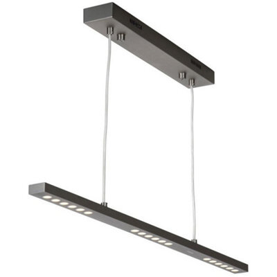 Luminosa Lighting Luminosa Minimum Straight Bar Pendant Ceiling Light Satin Nickel