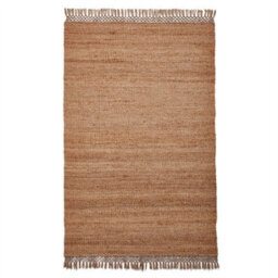 Beige Plain Handmade Kilim Modern Rug For Bedroom & Living Room-150Cm X 230Cm - thumbnail 5