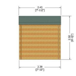 Shire Avesbury Log Cabin Home Office Garden Room Approx 8 X 8 Feet - thumbnail 6