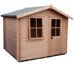 Shire Avesbury Log Cabin Home Office Garden Room Approx 8 X 8 Feet - thumbnail 1