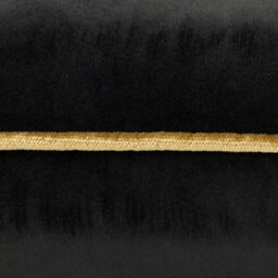 furn. Furn Meridian Velvet Polyester Filled Cushion, Black/gold, 45 X 45Cm - thumbnail 4