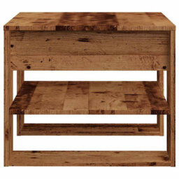 Berkfield Coffee Table Old Wood 55.5X55X45 Cm Engineered Wood - thumbnail 5