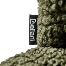Wyld And Coco Armless Boucle Chair Dark Green - Shell Back, Black Metal Frame, Compact Accent Seat - thumbnail 8